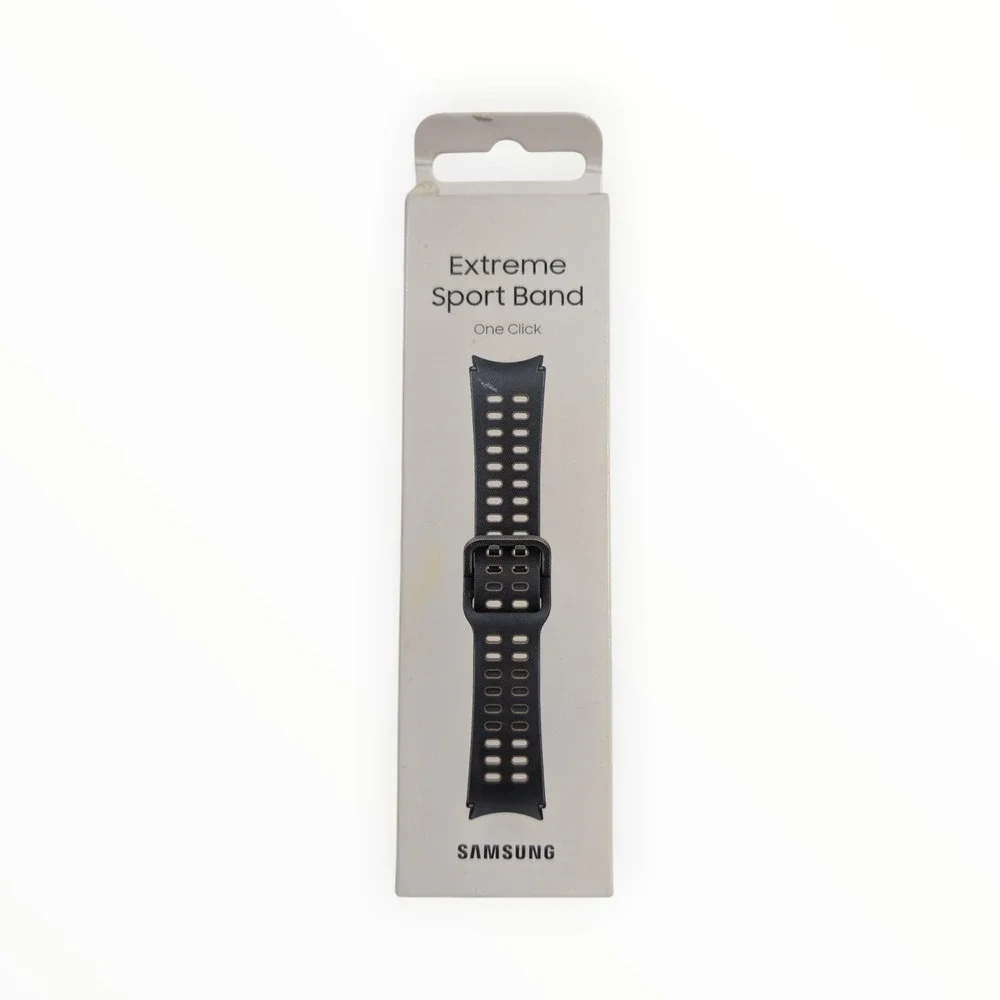 Y9-O Samsung Extreme Sport Band One Click For Watch4 Or Later 20mm Graphite S/M
